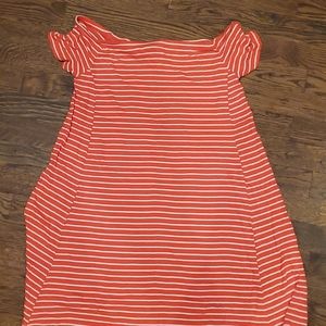 Off the shoulder stripe dress